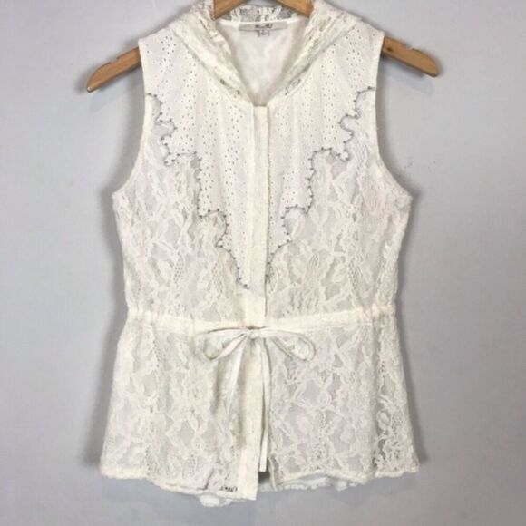 MISS ME Rodeo Lace Western Hooded Top - Picture 4 of 8